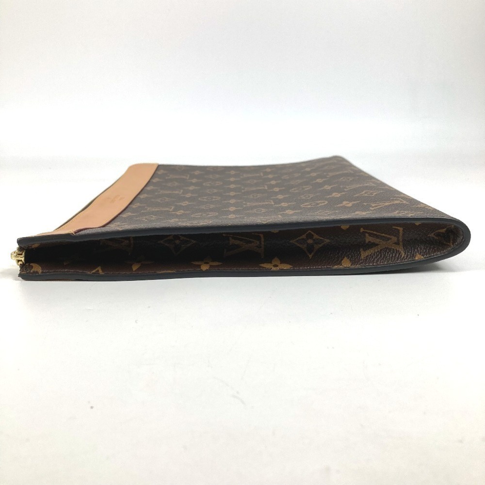 LOUIS VUITTON Authentic Brown Monogram Canvas Pochette Pouch - Picture 3 of 14